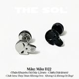 Khuyên Tai Titan Unisex The Skull - Mẫu D22 