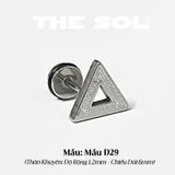  Khuyên Tai Titan Unisex Roman Triangle - Mẫu D29 