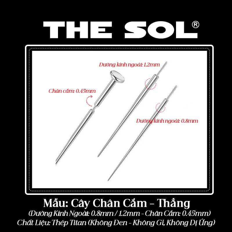  Pin Taper - Cây hỗ trợ đeo khuyên 