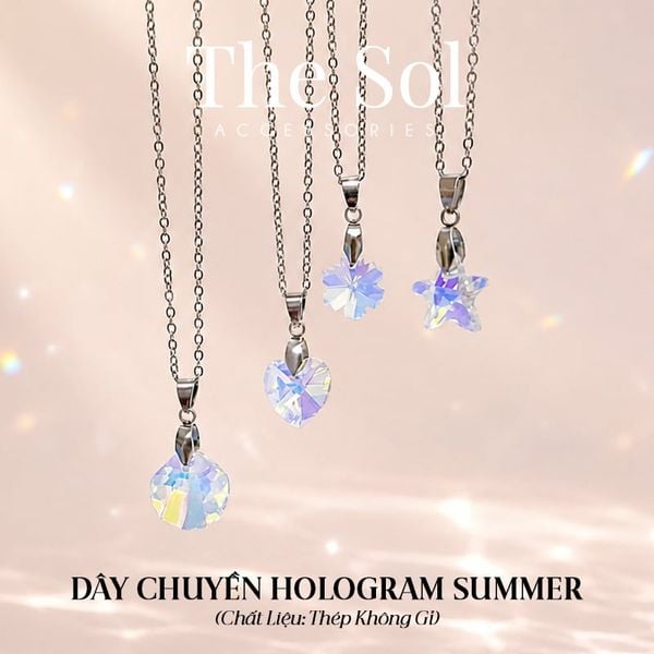  Dây Chuyền Thép Hologram Summer 