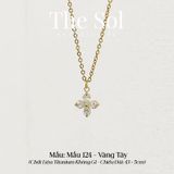  Dây Chuyền Titan Diamond Clover - Mẫu 124 