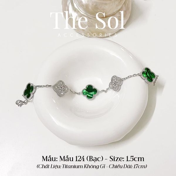  Lắc Tay Titan Dia Mix Green Lou - Mẫu 124 