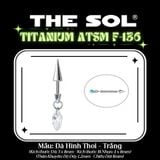  Khuyên Tai TITANIUM ATSM F-136 VERTICAL HELIX 