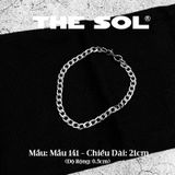  Lắc Tay Titan Unisex The Circle Chain - 0.5cm - Mẫu 141 