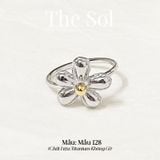  Nhẫn Titan Golden Blossom - Mẫu 128 