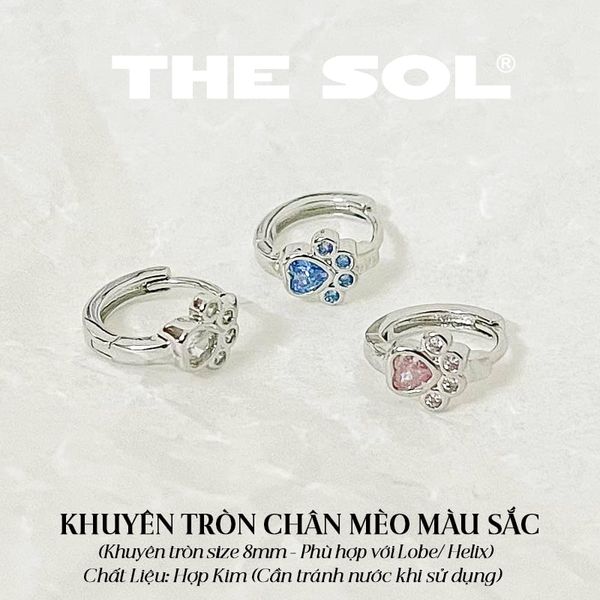  Khuyên Tai Hợp Kim Cat's Feet - Mẫu 281 