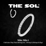  Khuyên Tai Titan Unisex The Diamond Chốt Ẩn 1 