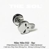  Khuyên Tai Titan Unisex The Skull - Mẫu D22 