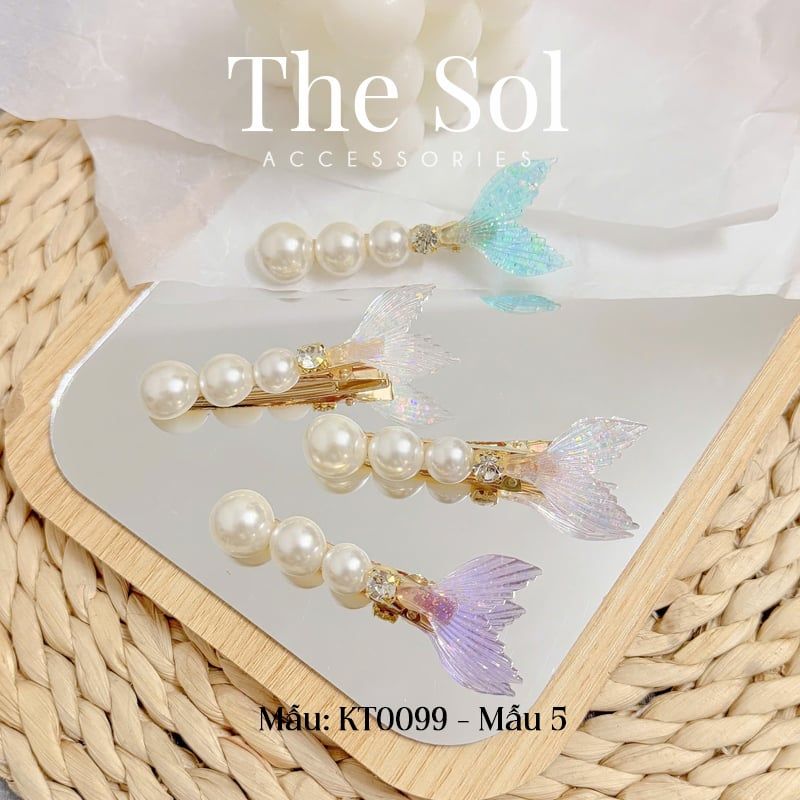  Kẹp Tóc Hologram Sea ​​Shells 