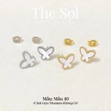  Bông Tai Titan White Butterfly 