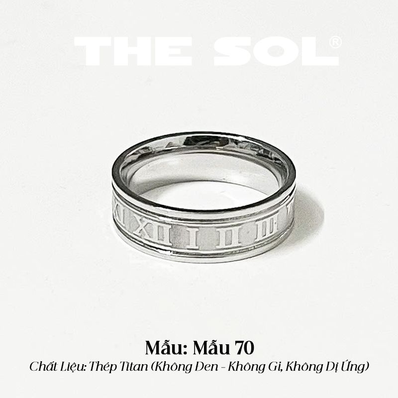  Nhẫn Titan Unisex The Roman - Mẫu 70 