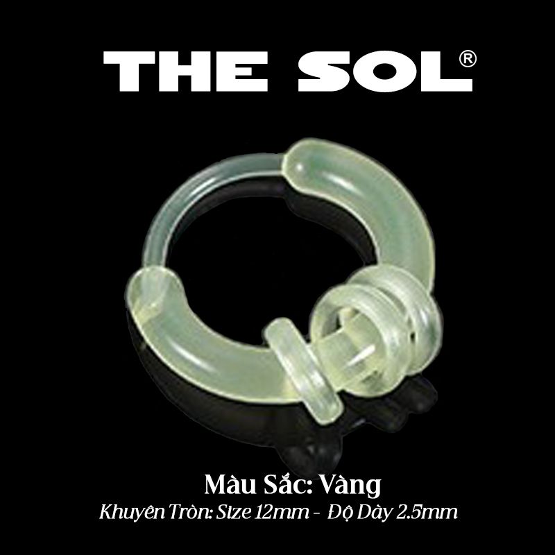  Khuyên Tai Nhựa Khuyên Tròn 3 Vòng Nhỏ 