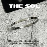  Vòng Tay Titan Unisex The Basic - 4mm - Mẫu 126 