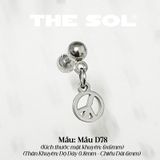  Khuyên Tai Titan Drop Mini Shape - Mẫu D78 