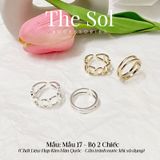  Set Nhẫn Hàn Quốc The Circle - Mẫu 17 