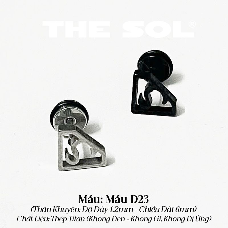  Khuyên Tai Titan Unisex The Superman - Mẫu D23 