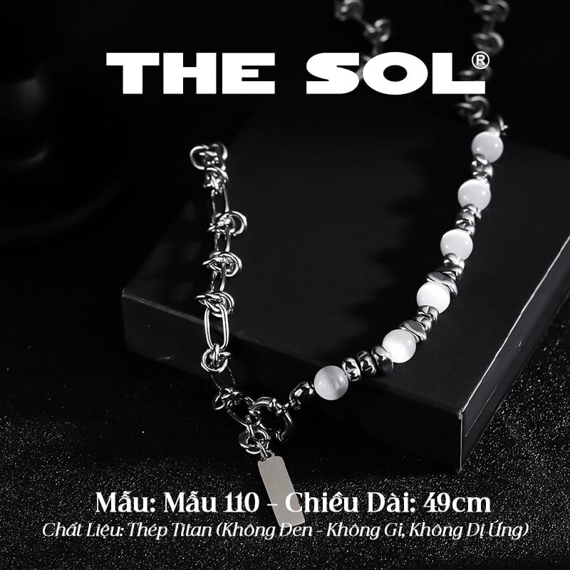  Dây Chuyền Titan Unisex Jade Quartz - Mẫu 110 