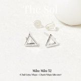  [SHOPEE] Bông Tai Nhựa Nhiều Mẫu Chuôi Su - Màu Bạc 