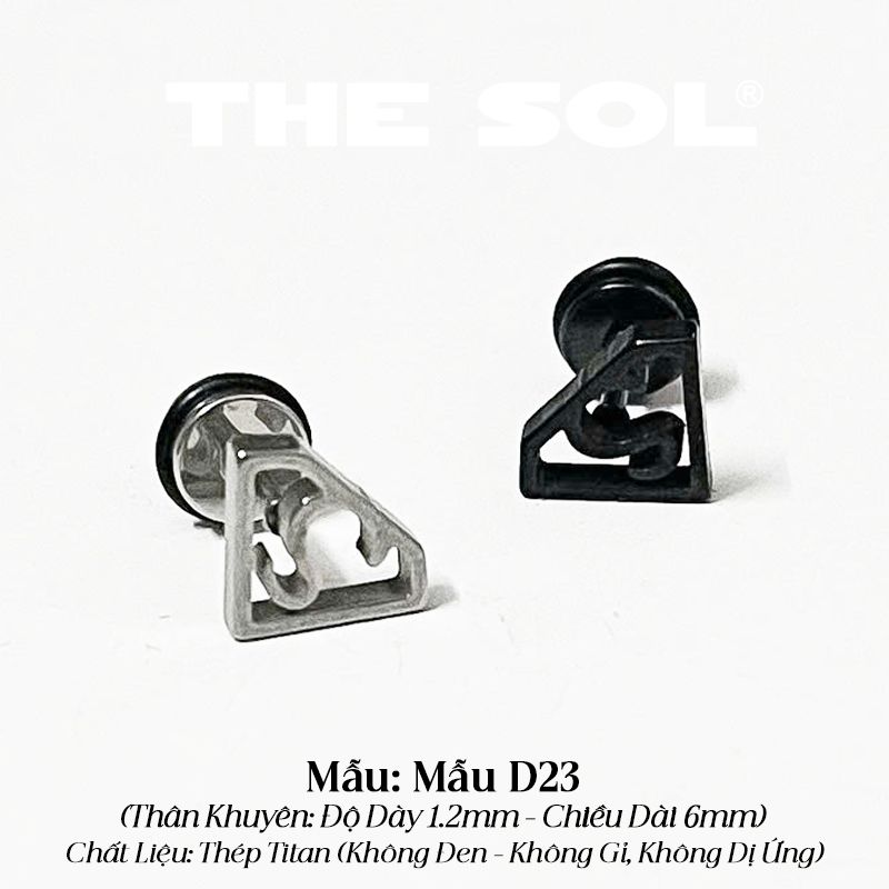  Khuyên Tai Titan Unisex The Superman - Mẫu D23 