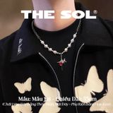  Dây Chuyền Titan Unisex Red Bling - Mẫu 118 