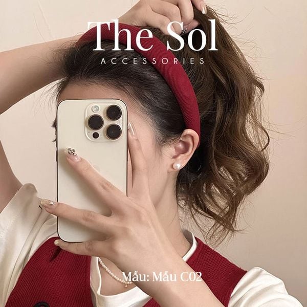  Cài Tóc Hàn Quốc The Red - Mẫu C2 