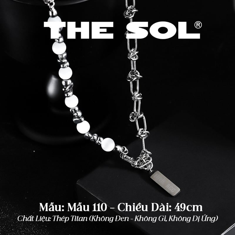  Dây Chuyền Titan Unisex Jade Quartz - Mẫu 110 