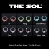  Khuyên Tai Nhựa Khuyên Tròn 3 Vòng Nhỏ 