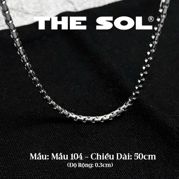  Dây Chuyền Titan Unisex Basic Chain - Mẫu 104 