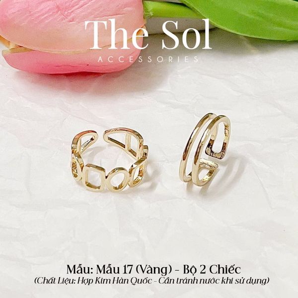  Set Nhẫn Hàn Quốc The Circle - Mẫu 17 