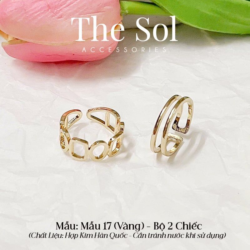  Set Nhẫn Hàn Quốc The Circle - Mẫu 17 