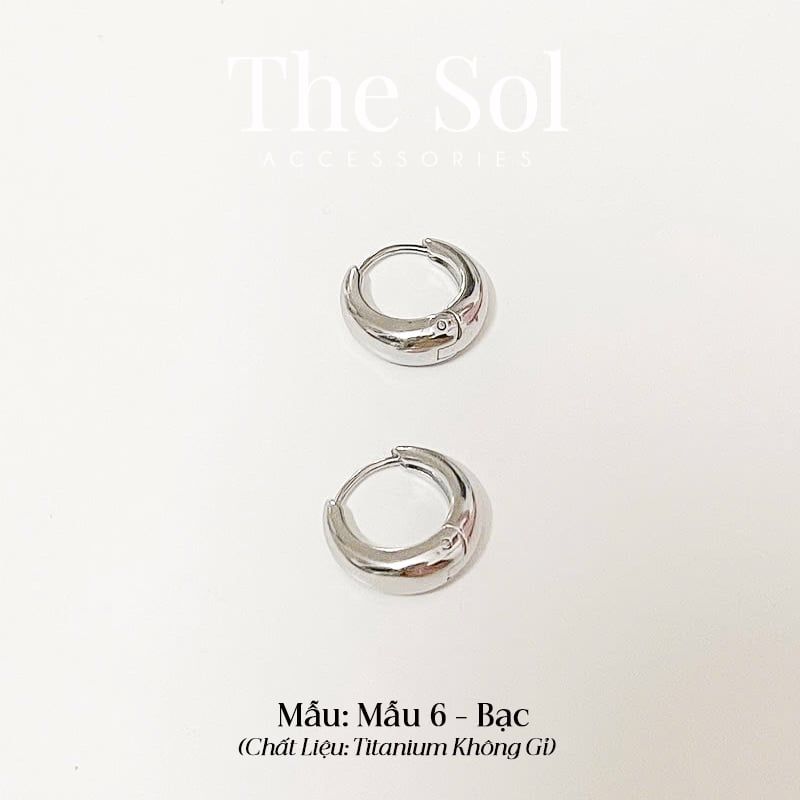  Bông Tai Titan Trendy Hoops - Mẫu 6 