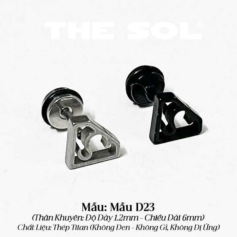  Khuyên Tai Titan Unisex The Superman - Mẫu D23 