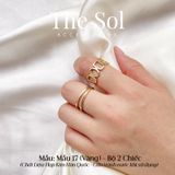  Set Nhẫn Hàn Quốc The Circle - Mẫu 17 