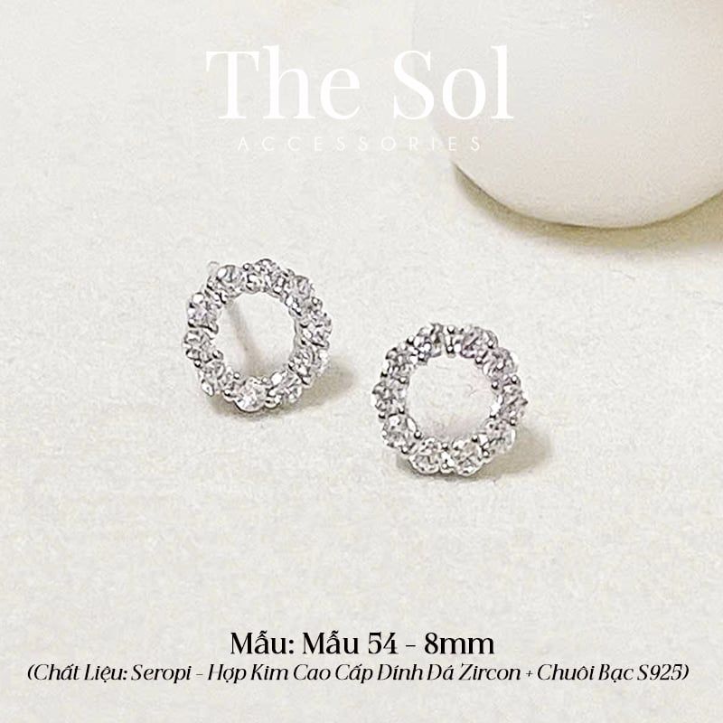  Bông Tai Seropi Dia Circle - Mẫu 54 