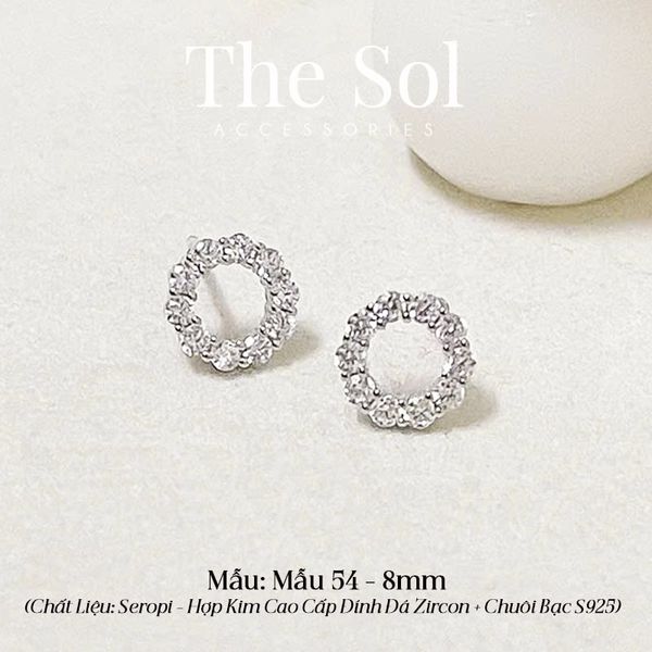  Bông Tai Seropi Dia Circle - Mẫu 54 