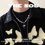  Dây Chuyền Titan Unisex Red Bling - Mẫu 118 