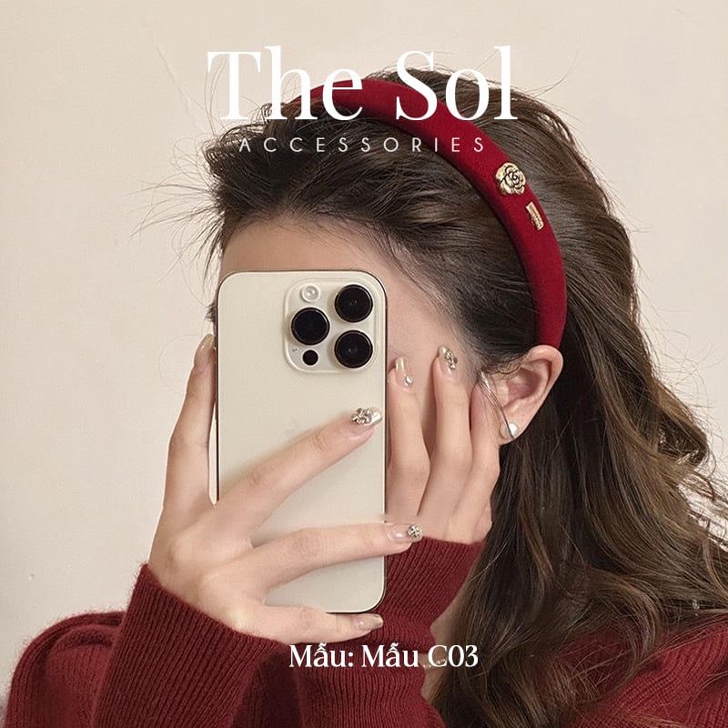  Cài Tóc Hàn Quốc The Red - Mẫu C3 