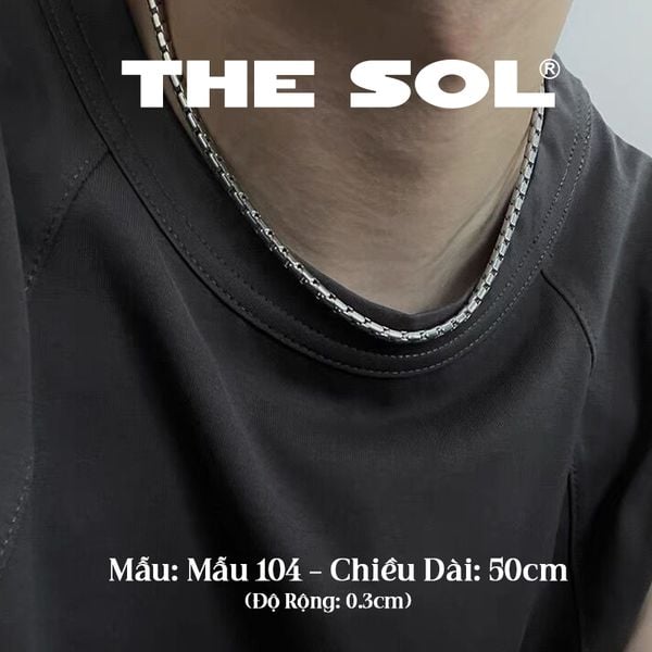  Dây Chuyền Titan Unisex Basic Chain - Mẫu 104 