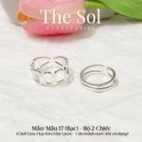  Set Nhẫn Hàn Quốc The Circle - Mẫu 17 
