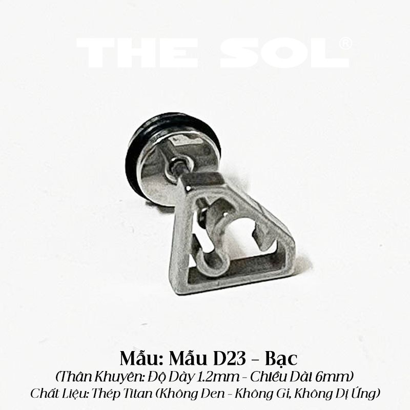  Khuyên Tai Titan Unisex The Superman - Mẫu D23 