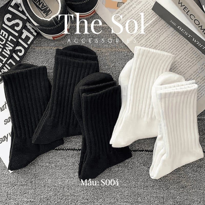  Tất Hàn Quốc Cổ Cao The Cotton 