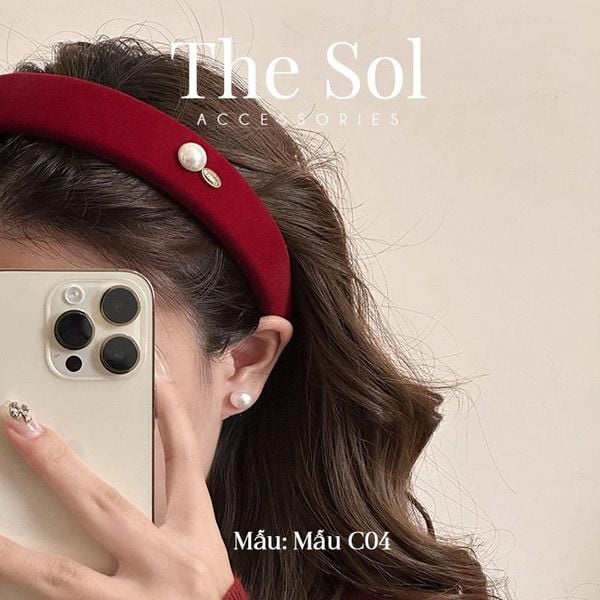  Cài Tóc Hàn Quốc The Red - Mẫu C4 