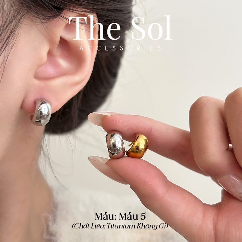  Bông Tai Titan Half Hoops 