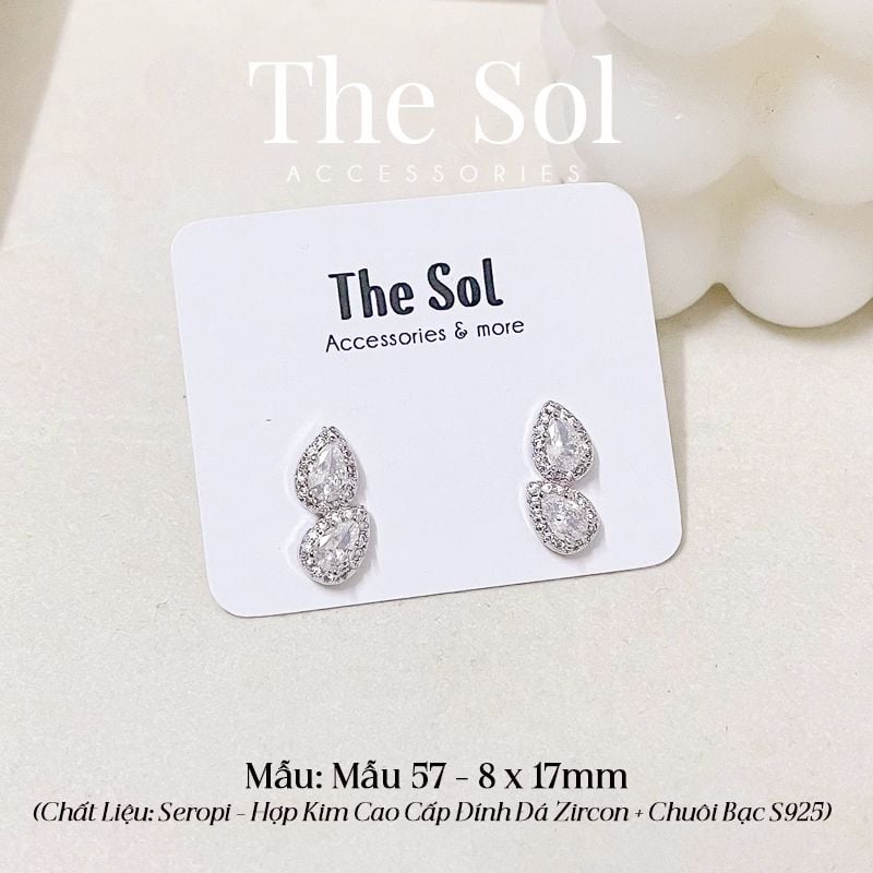  Bông Tai Seropi Double Pear - Mẫu 57 