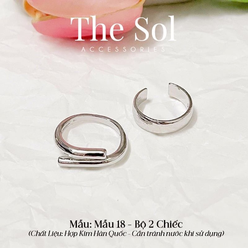  Set Nhẫn Hàn Quốc The Heavy - Mẫu 18 