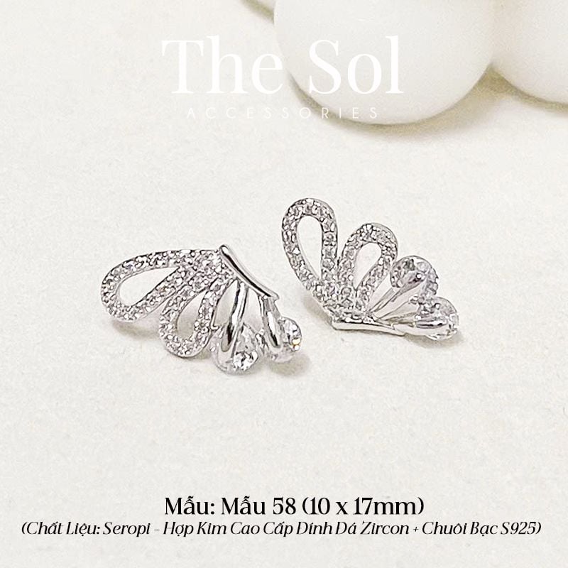  Bông Tai Seropi Half Butterfly - Mẫu 58 