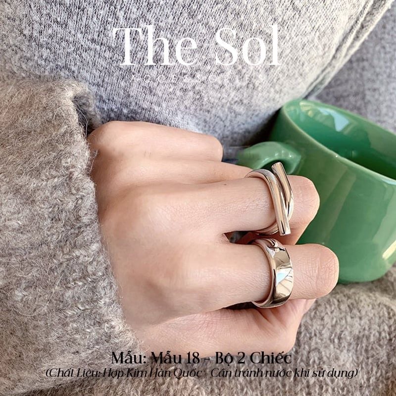  Set Nhẫn Hàn Quốc The Heavy - Mẫu 18 