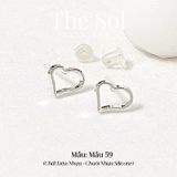  [SHOPEE] Bông Tai Nhựa Nhiều Mẫu Chuôi Su - Màu Bạc 