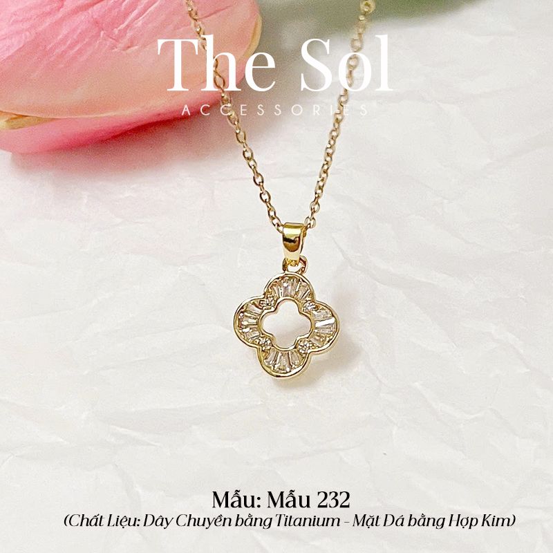  Dây Chuyền Hàn Quốc Golden Clover - Mẫu 232 