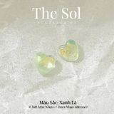  Bông Tai Nhựa Hologram Heart 